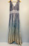 Vestido longo Viviana Uchitel em seda