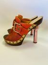 Mule com salto Louis Vuitton