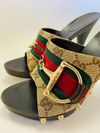 Mule com salto Gucci