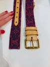 Cinto Louis Vuitton Jeans Monogramado