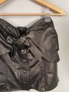 Top Scalia couro collab Vicky Leal