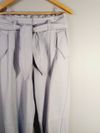 Calça em couro Mixed