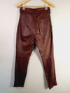 Calça em couro Tannerie