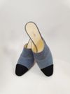 Mule Chanel Cap-Toe CC Interlocking jeans