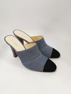 Mule Chanel Cap-Toe CC Interlocking jeans