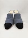 Mule Chanel Cap-Toe CC Interlocking jeans