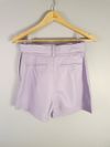 Shorts saia Tannerie couro