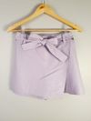 Shorts saia Tannerie couro