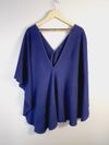 Poncho em cashmere