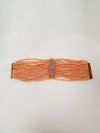 Pulseira em coral e ouro