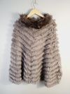 Poncho em pele