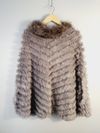 Poncho em pele