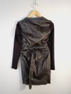 Vestido Verosenso couro