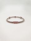 Pulseira Rosa Leal prata