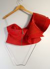 Cropped Juliana Sanmartin couro