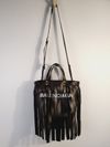 Bolsa Balenciaga Laundry Cabas Tote Fringe