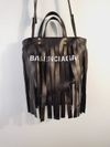 Bolsa Balenciaga Laundry Cabas Tote Fringe