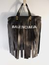 Bolsa Balenciaga Laundry Cabas Tote Fringe