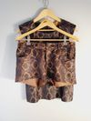 Shorts Clé couro
