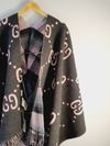 Poncho Gucci reversível