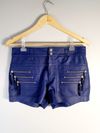 Shorts Animale couro