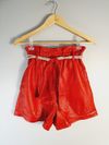 Shorts Juliana Sanmartin couro