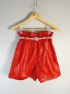 Shorts Juliana Sanmartin couro
