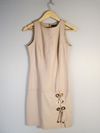 Vestido Effet couro