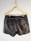 Shorts Animale couro