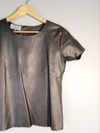 Blusa Juliana Sanmartin couro