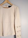 Blusa Lilly Sarti couro