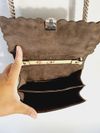 Bolsa Fendi Scalloped Studded Floral Print Small