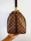 Bolsa Louis Vuitton Speedy 35 Bandouliére Damier Ebene