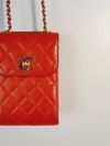 Bolsa Chanel Quiltedd Trendy CC Phone Holder