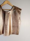 Cropped Minimale couro