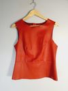 Blusa Carmim couro