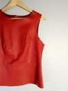 Blusa Carmim couro