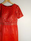 Vestido Cruise couro