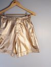 Shorts Reina couro
