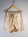 Shorts Reina couro