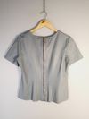 Blusa Effet couro