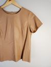 Blusa Claudia Martinez couro