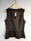 Blusa Daslu couro