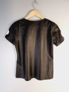 Blusa Glaucia Gonçalves couro