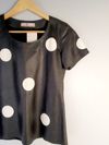 Blusa Glaucia Gonçalves couro