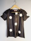Blusa Glaucia Gonçalves couro