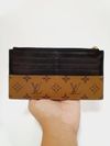 Carteira Louis Vuitton Slim Purse Monogram reverse