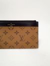 Carteira Louis Vuitton Slim Purse Monogram reverse