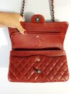 Bolsa Chanel Double Flap Caviar média