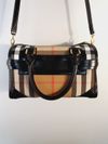 Bolsa Burberry Check Alchester Bridle Bowling Bag